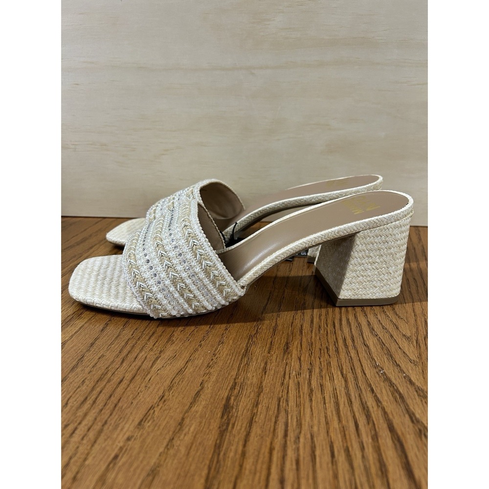 MADDEN NYC Women's Heeled Slide  Sandals Size 11 Foam Inside - Picture 2 of 7